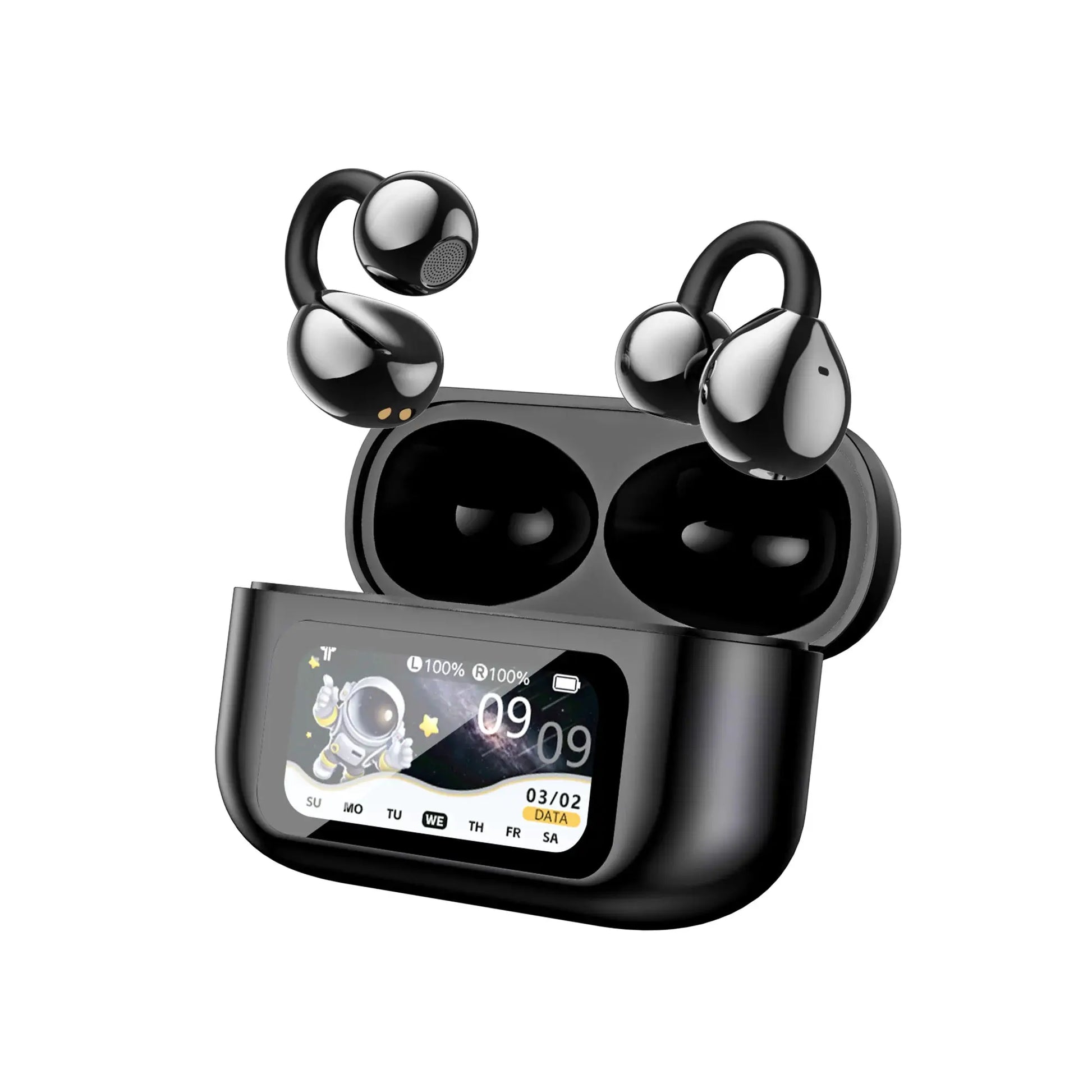 AI Translation Headphones True Wireless Earbuds LED Power Display Earphones with Wireless Charging Case by All Mart Bristol Ltd