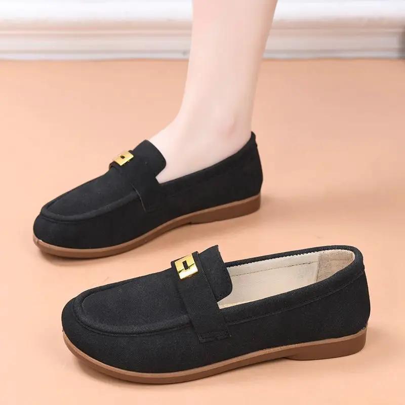 Springautumn Slip On Soft Soled Non Slip Flats by Dropshipman