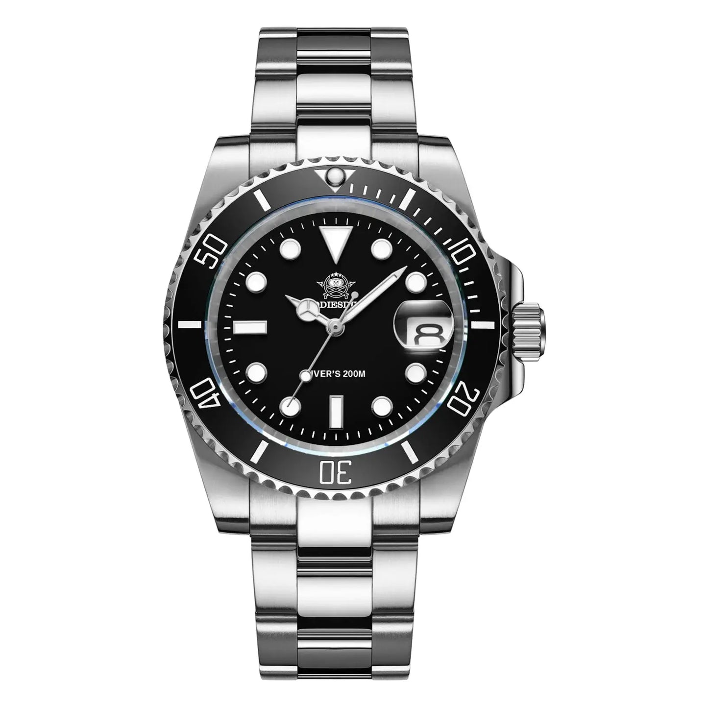 ADDIESDIVE Men's Classic Watch with Ceramic Bezel 200m Water Resistant Casual Quartz Watch BGW9 Blue Luminous Gift Watch MY-H3-2 by All Mart Bristol Ltd