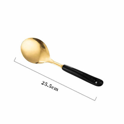Nordic Stainless Steel Kitchen Utensils Spatula Ceramic Handle by Dropshipman