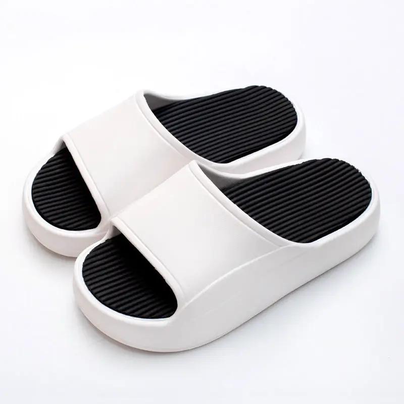 Anti-slip Thick Bottom Feces Feeling Couple Slippers by Dropshipman