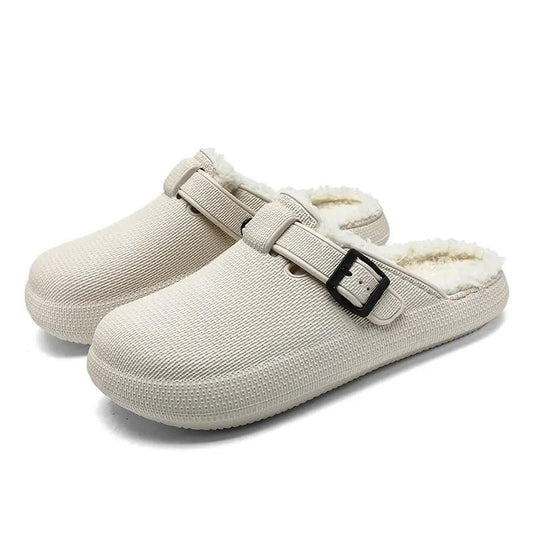 Autumn And Winter New Eva Soft Bottom Home Travel Fleece-lined Slippers by Dropshipman