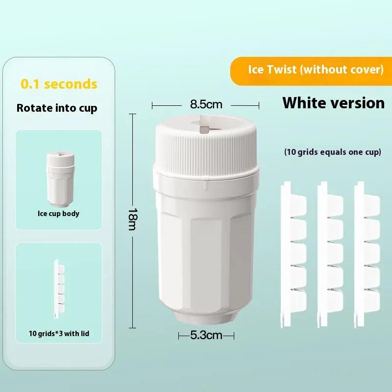 Twisting Ice Cup Rotating Release Ice Cube Trays Rotation With Cover Ice Block Mold For Freezer Home Refrigerator Storage by Dropshipman