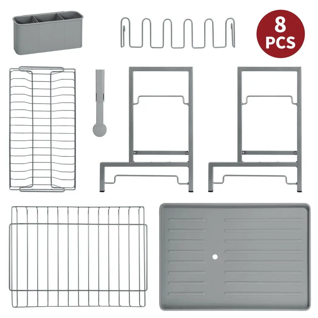VINSANI 2 TIER DISH DRAINER GREY 1010430 by N/A
