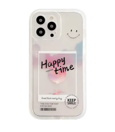 Gradient Transparent Color Cloud Letter 13 12 11 Pro Pro Max Mobile Phone Case by Dropshipman