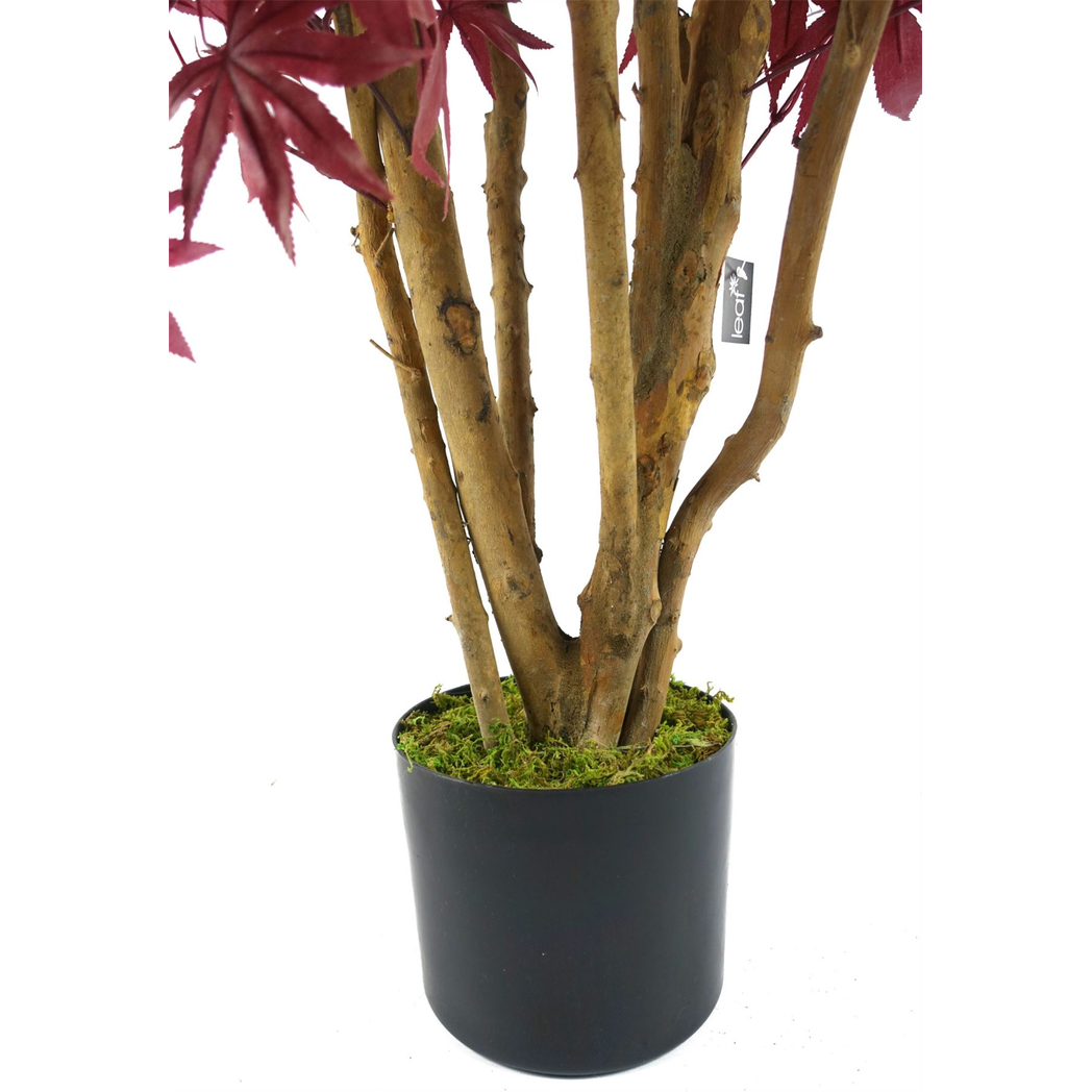 120cm Artificial Red Maple Tree by Leaf