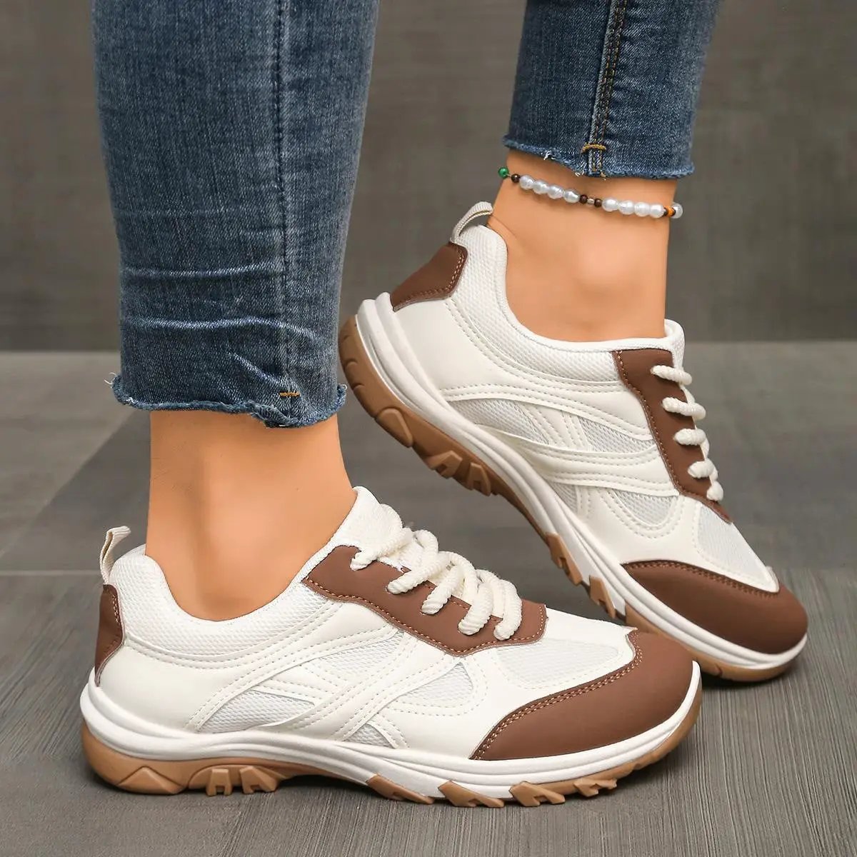 Retro Color-Block All-Match Dr Martens-style Casual Shoes For Women by Dropshipman