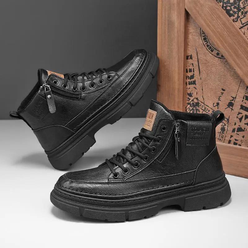 Middle High Top Outdoor Retro Casual Martin Boots by Dropshipman