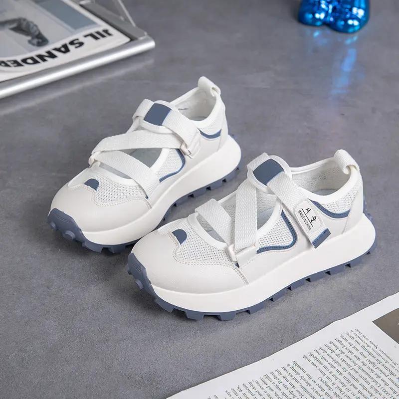 Korean-style Chunky-soled Casual Shoes Cross-border Plus-size Sneakers by Dropshipman