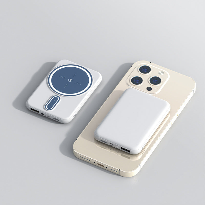 Magnetic Suction Charging Bank Wireless Charging Bank Mobile Power Supply by Dropshipman