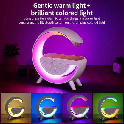 Multifunctional Smart Bluetooth Mini Speaker, Rhythm RGB Lighting, Ambient Light Compatible with Smartphones, High-Quality Sound, an Exquisite Gift Suitable for Girlfriend and Family, Cool Desktop Decoration by All Mart Bristol Ltd