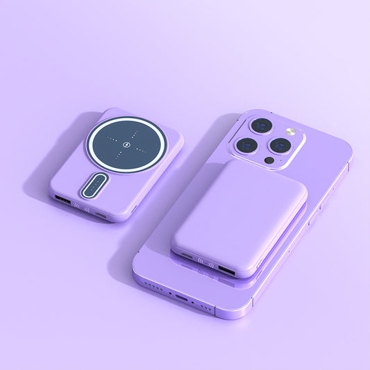 Magnetic Suction Charging Bank Wireless Charging Bank Mobile Power Supply by Dropshipman