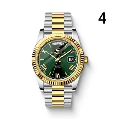 Fashion Men's Watch Steel Band Large Dial Quartz Wrist Watch by Dropshipman