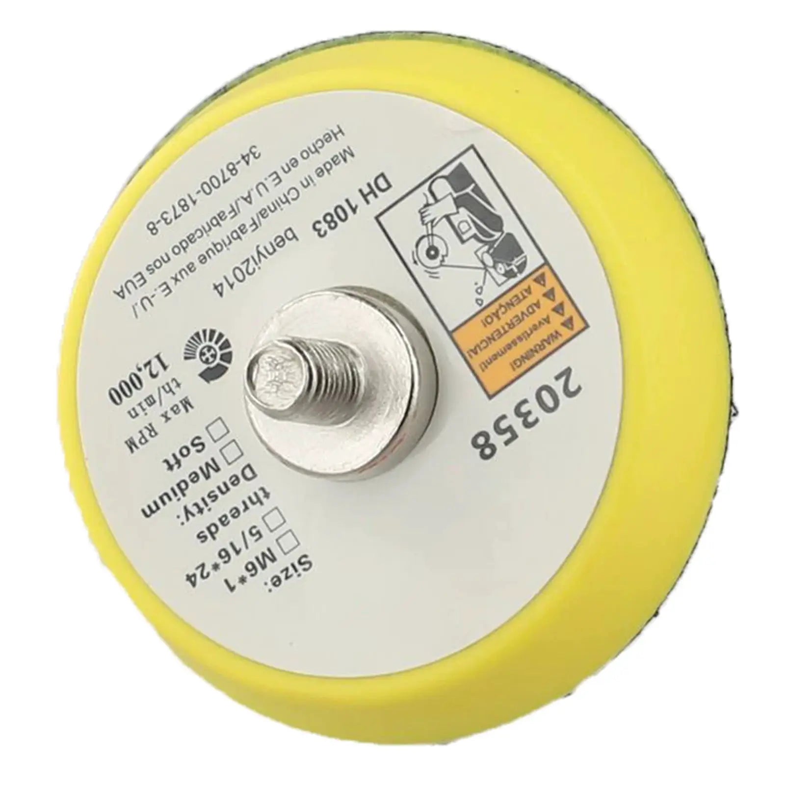 2/3/5 Inch Polishing Sanding Disc M6/M8 Male Thread Backing Pad Sander Polishing Tray For Wood Metal For Grinding Polishing by All Mart Bristol Ltd