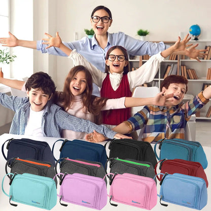 Large Capacity Pencil Case 3 Compartment Stationery Pouches Makeup Bag Storage by All Mart Bristol Ltd