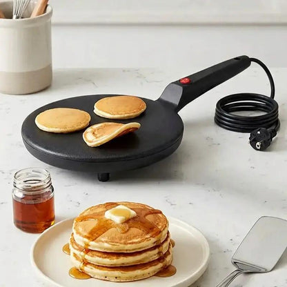 Multi-Function Pancake Maker, Non-Stick Crepe Maker & Crepe Machine - Non-Stick Heating Plate with LED Indicator Light, Easy to Clean, Compact Home Breakfast Machine by All Mart Bristol Ltd