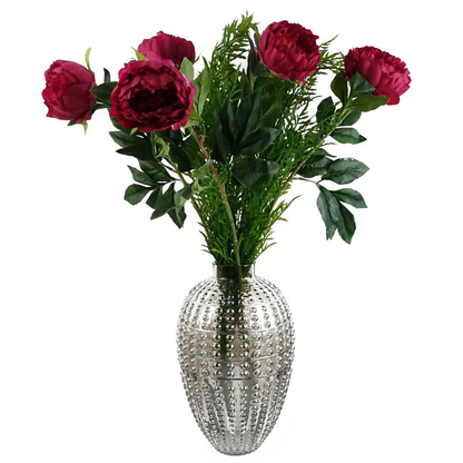 35cm Smoke Grey Bubble Vase by Leaf