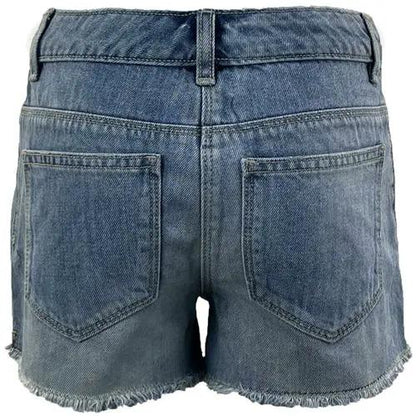 Girls Distressed Ripped Denim Shorts by Ek Wholesale