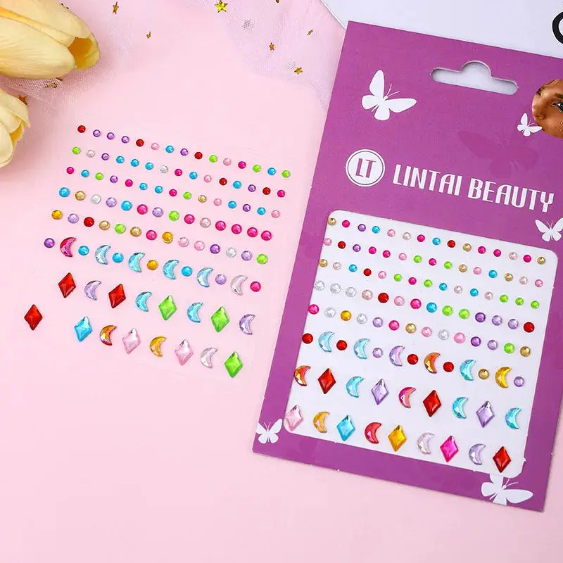 Hot Selling Face Gems Stickers Self Adhesive Waterproof Teardrop Rhinestones for Party Makeup Nail Art Beauty Supplies by All Mart Bristol Ltd