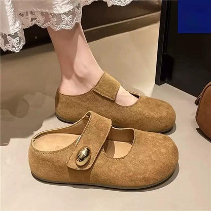 Height-increasing Summer Fashionable French-style Slip-on Half-enclosed Slippers by Dropshipman
