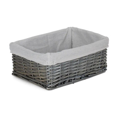 Antique Wash Wicker Storage Basket with Lining by Red Hamper
