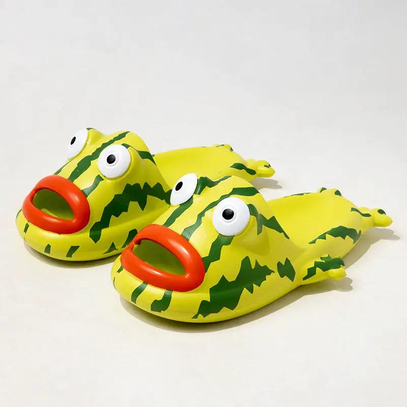 Summer Interior Home Lovely Bathroom Cartoon EVA Couple Slippers by Dropshipman