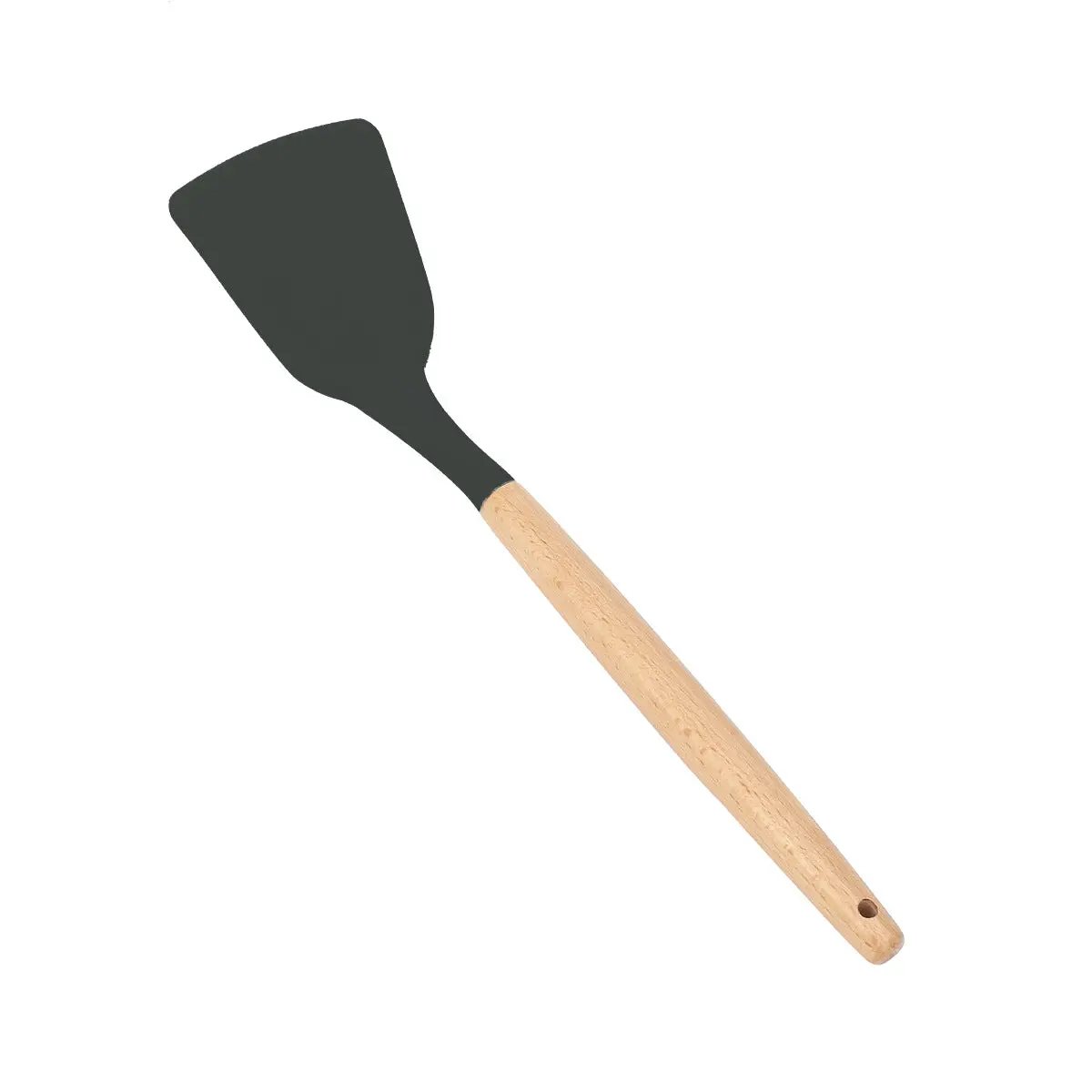 Wooden Handle Silicone Cooking Utensils Set by Dropshipman