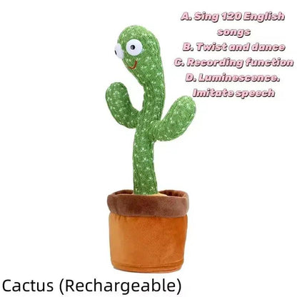 1Pc Dancing Cactus Toy,Repeat Talking ,Song Speaker Wriggle Dancing Sing Talk, Plushie Stuffed ,Interaction and Decoration by All Mart Bristol Ltd