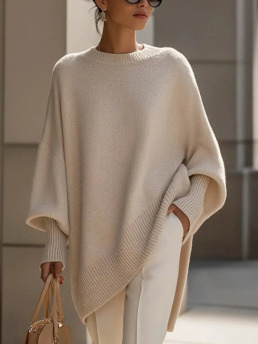 Thick Round Neck Women's Loose All-matching Knitted Pullover Sweater by Dropshipman