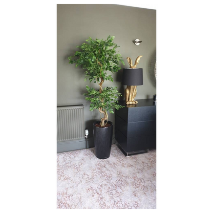 150cm Twisted Trunk Artificial Japanese Fruticosa Style Ficus Tree by Leaf