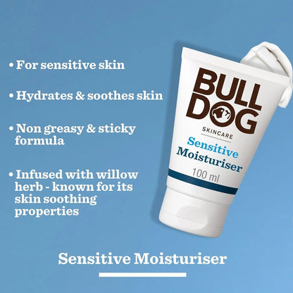 Skincare Sensitive Face Moisturiser for Men - Fragrance-Free, 24-Hour Hydration, Perfect for Sensitive Skin, 100ml by All Mart Bristol Ltd