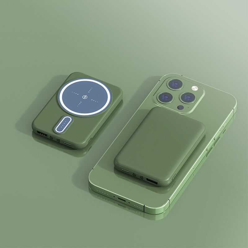 Magnetic Suction Charging Bank Wireless Charging Bank Mobile Power Supply by Dropshipman