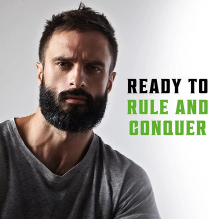 Beard Shampoo and Conditioner Set - Natural Wash & Conditioner with Argan & Jojoba Oils - Softens, Strengthens & Refreshes - Peppermint & Eucalyptus - Perfect Gift for Men - 600ml Total by All Mart Bristol Ltd