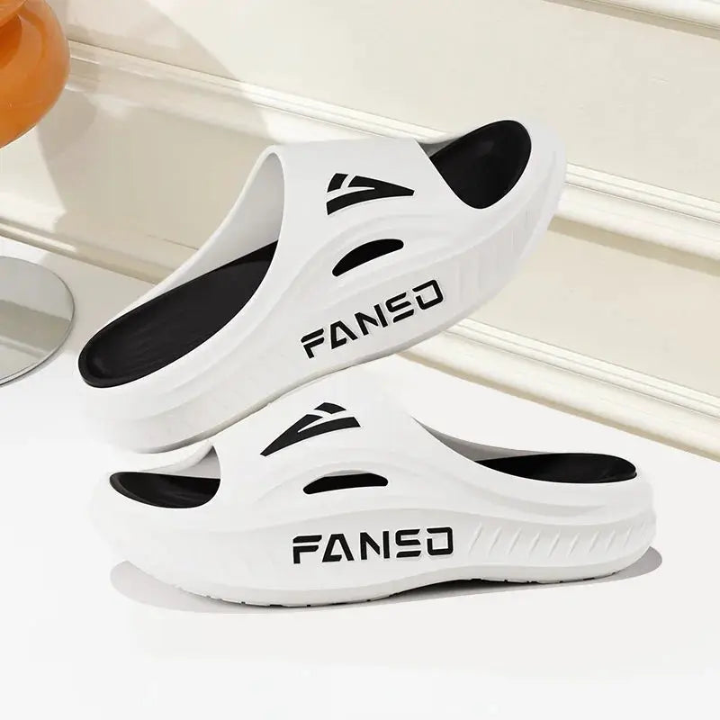 Slippers for women, indoor home, summer simple new style, soft bottom, anti slip bathroom, shower, cool slippers for men by All Mart Bristol Ltd
