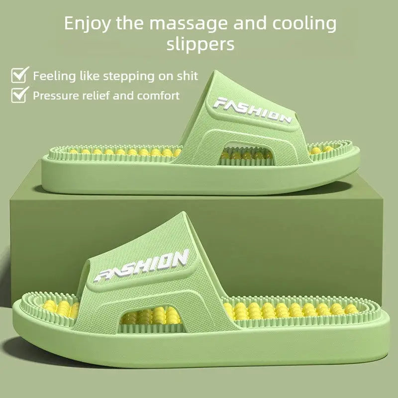 Women Men Acupressure Massage Slippers Soft EVA Anti-Slip Ergonomic Reflexology Slides for Home Bathroom Indoor Outdoor Foot by All Mart Bristol Ltd