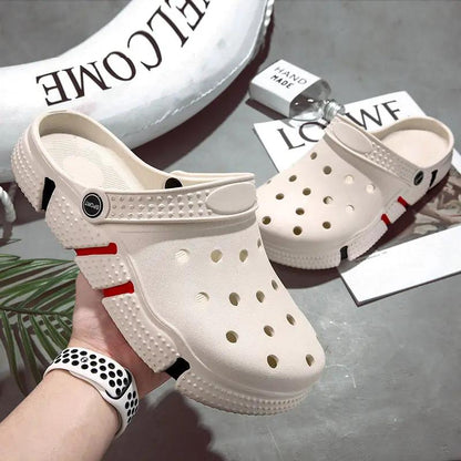 Trendy Non-slip Soft Bottom Hollow-out Closed Toe Sandals by Dropshipman