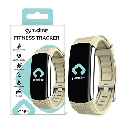 Gymcline Vesper Fitness Tracker with Body Temperature Monitoring, Cream by Gymcline