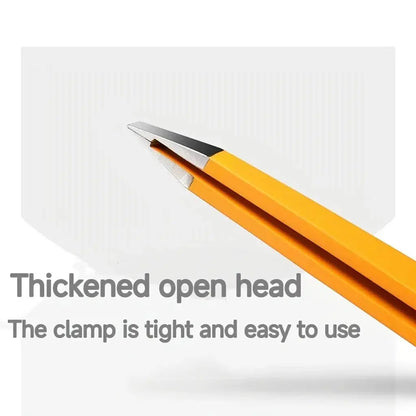 6/3/1pcs Eyebrow Clip Tweezers - Oblique Mouth Hair Pulling Beard False Eyelashes Double Eyelid Patch - High Precision Portable by All Mart Bristol Ltd