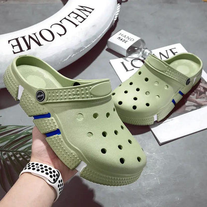 Trendy Non-slip Soft Bottom Hollow-out Closed Toe Sandals by Dropshipman