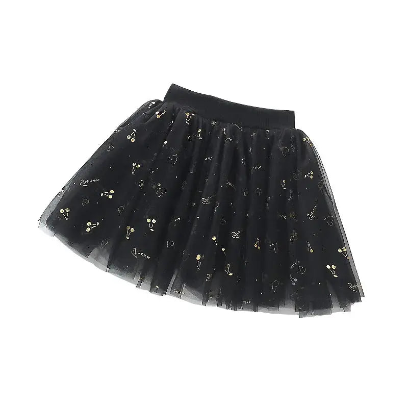 Girls Ballet Dance Skirt High Waist A-Line Short Skirt Mesh Material Thin Style Princess Dress for Children's Day Summer Wear by All Mart Bristol Ltd