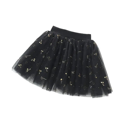 Girls Ballet Dance Skirt High Waist A-Line Short Skirt Mesh Material Thin Style Princess Dress for Children's Day Summer Wear by All Mart Bristol Ltd