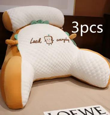 Sofa Fluffy Cushion Luncheon Pillow Triangle Reading Cushion Bedside Soft Large Backrest Lumbar Cushion Office Chair Cushion by Dropshipman