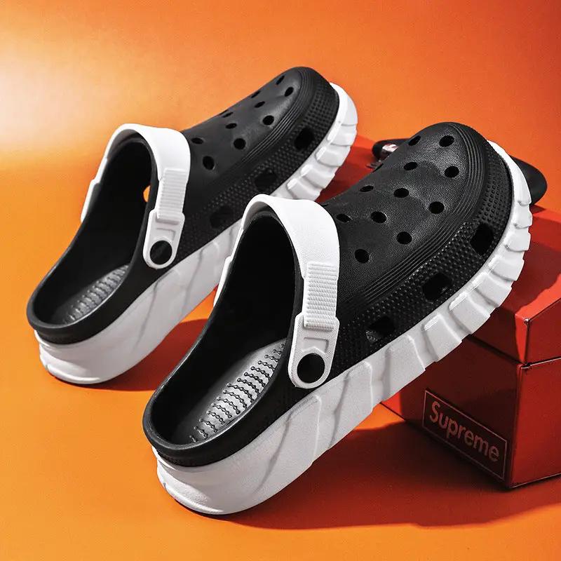 Hole Shoes Men's Outerwear Non-slip Wear-resistant Slippers by Dropshipman