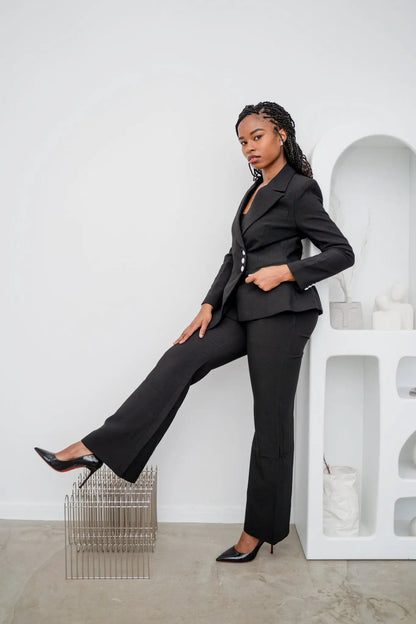 The asymmetrical wide-leg edit pantsuit (UK size 10) by EDKAY COLLECTION UK