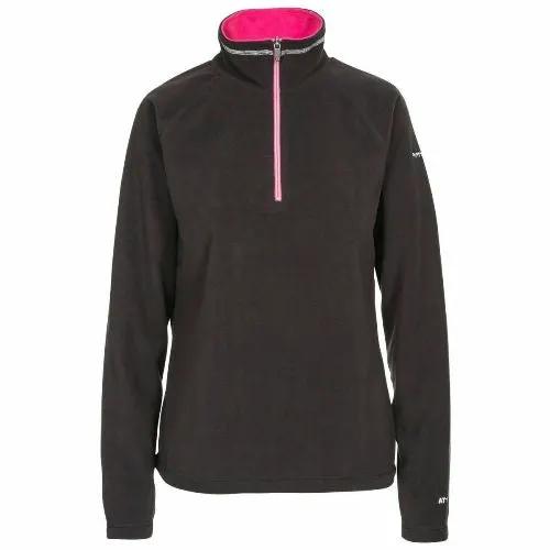 Ladies Trespass Skylar Half Zip Top Fleece Jumper by Trespass