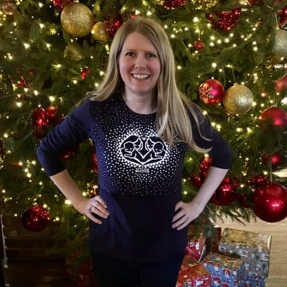 Blue Heart Breastfeeding Top by Stylish Mum
