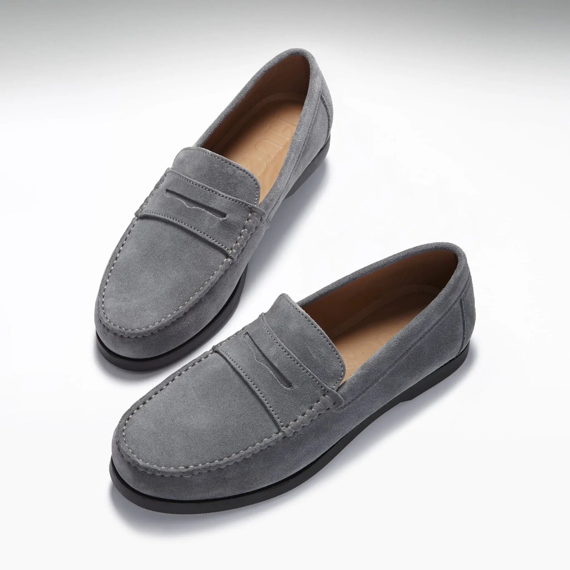 Boat Loafers, slate grey suede by Hugs & Co.