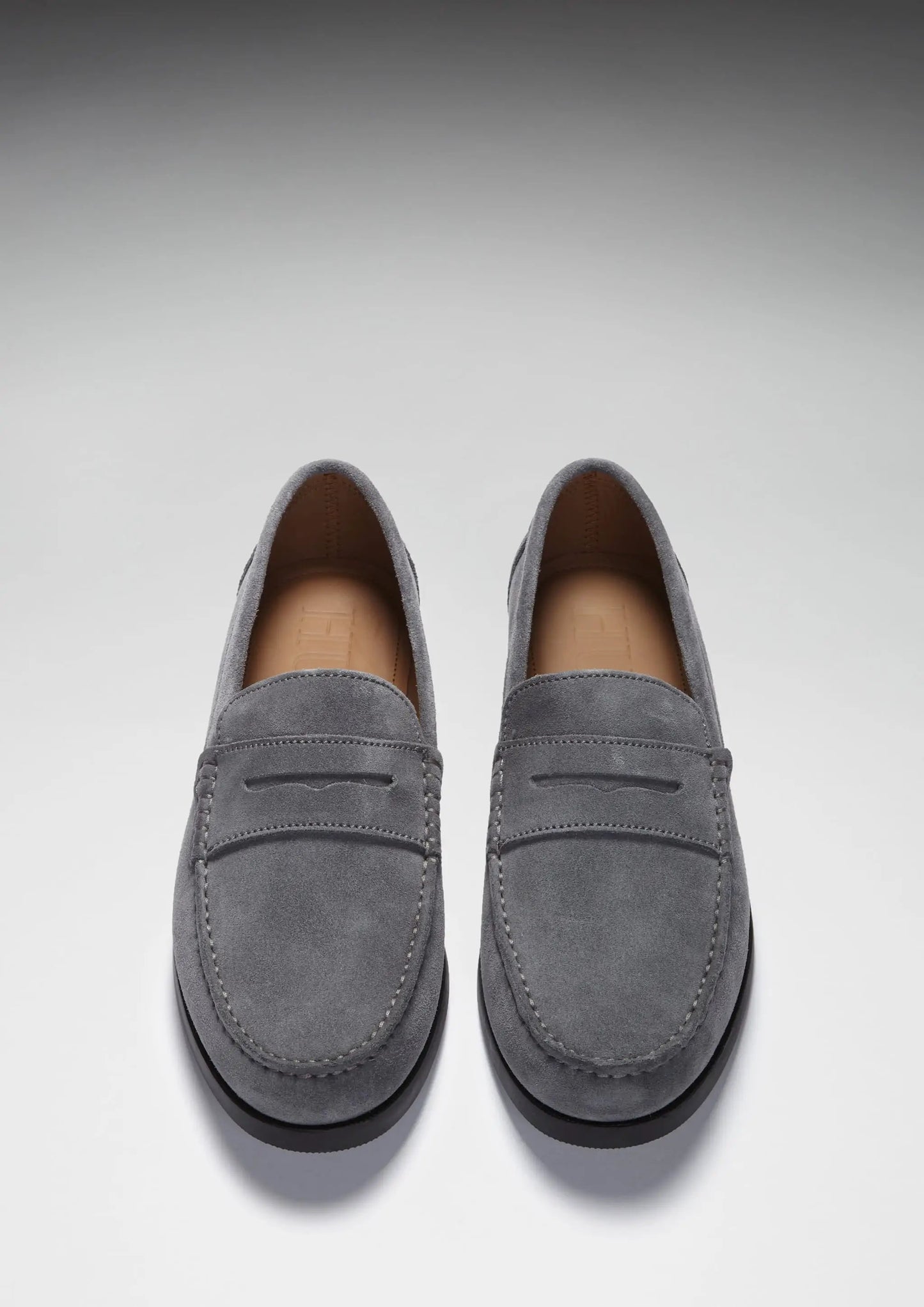 Boat Loafers, slate grey suede by Hugs & Co.