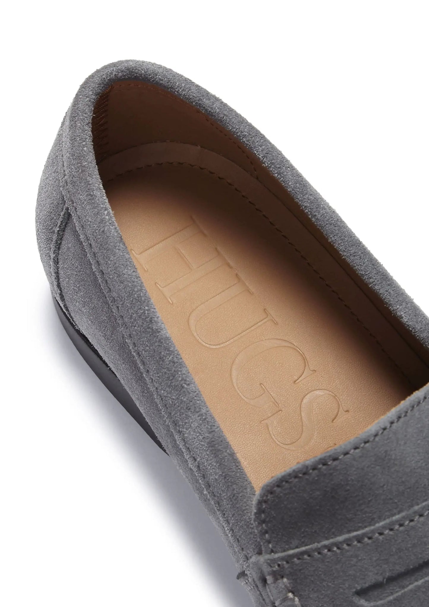 Boat Loafers, slate grey suede by Hugs & Co.