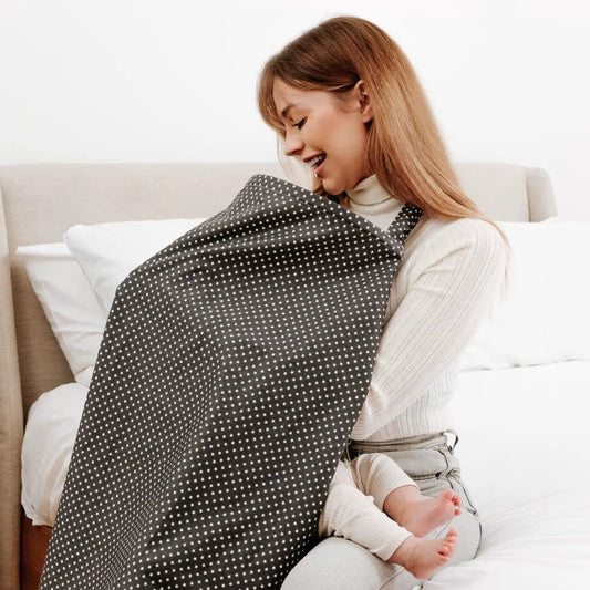 Breastfeed Apron - White Stars-Clearance by For Your Little One